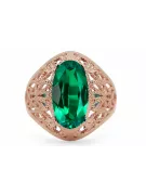 Ring Vintage Jewlery Emerald Original Vintage 14K Rose Gold vrc074r